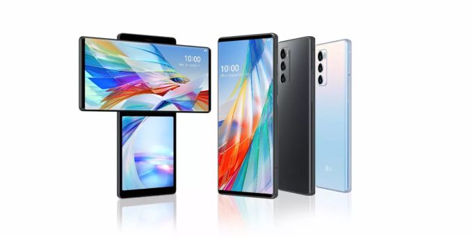 Das soeben vorgestellte LG Wing im aufgeschwenkten (l) und geschlossenen Zustand. LG Wing
