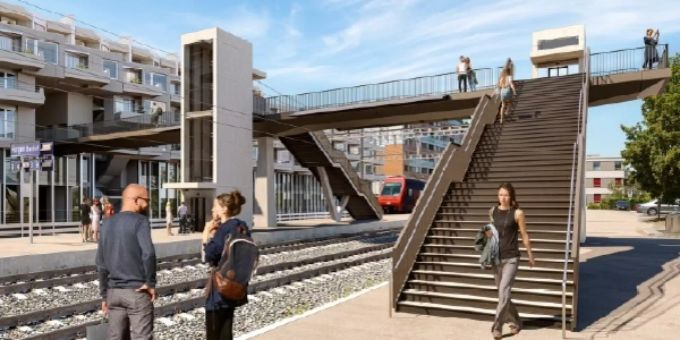 Passerelle Horgen Oberdorf – Visualisierung.
