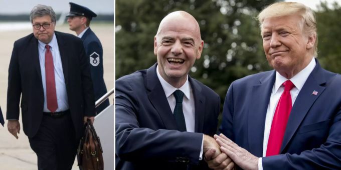Fifa-Präsident - Infantino trifft Trump und US-Justizminister Barr