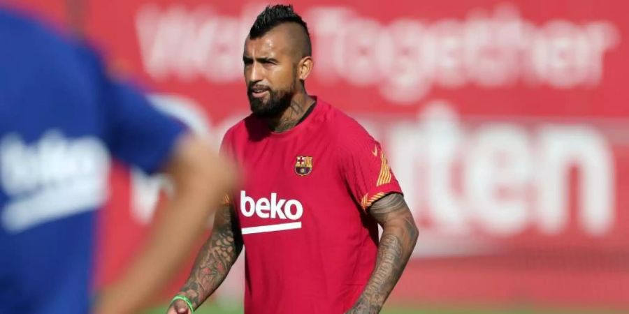 Steht vor einem Wechsel nach Italien: Barcelonas Arturo Vidal. Foto: Miguel Ruiz/FC Barcelona/dpa