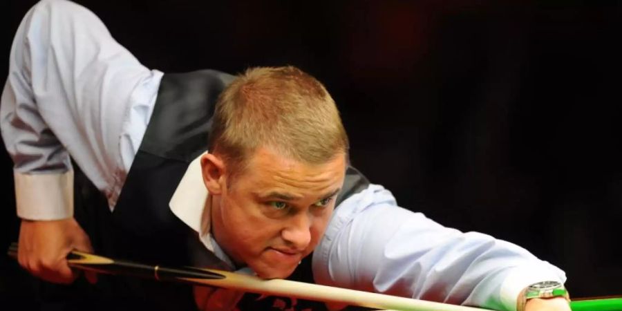 Stephen Hendry, hier bei der Snooker Classic Tour 2011 in Dresden, kehrt zurück. Foto: picture alliance / dpa