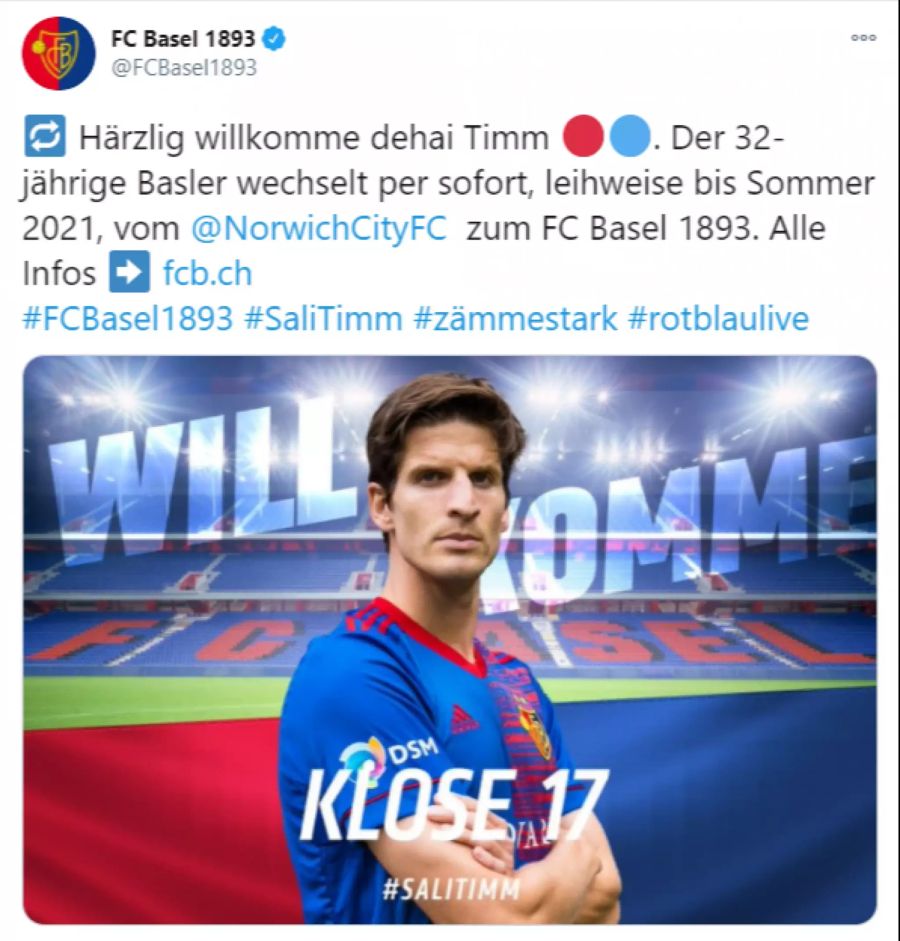 Timm Klose FC BAsel