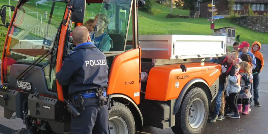 Verkehrsschulung auch im autofreien Braunwald