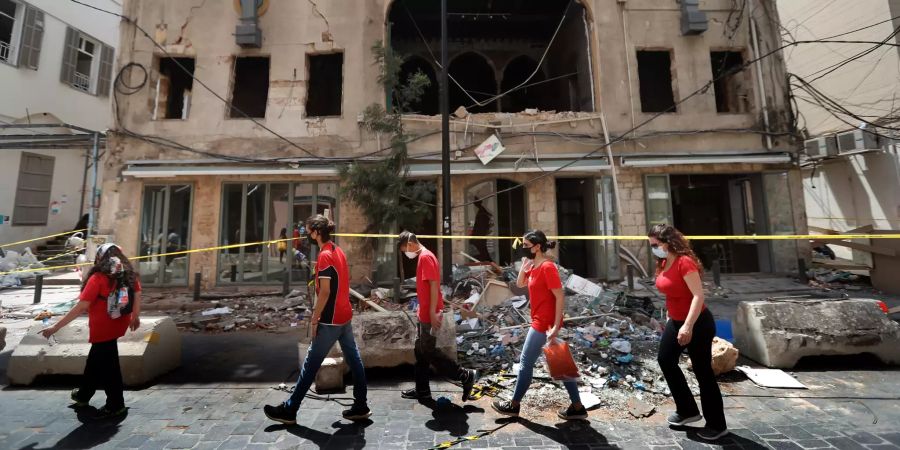 beirut freiwillige helfer explosion