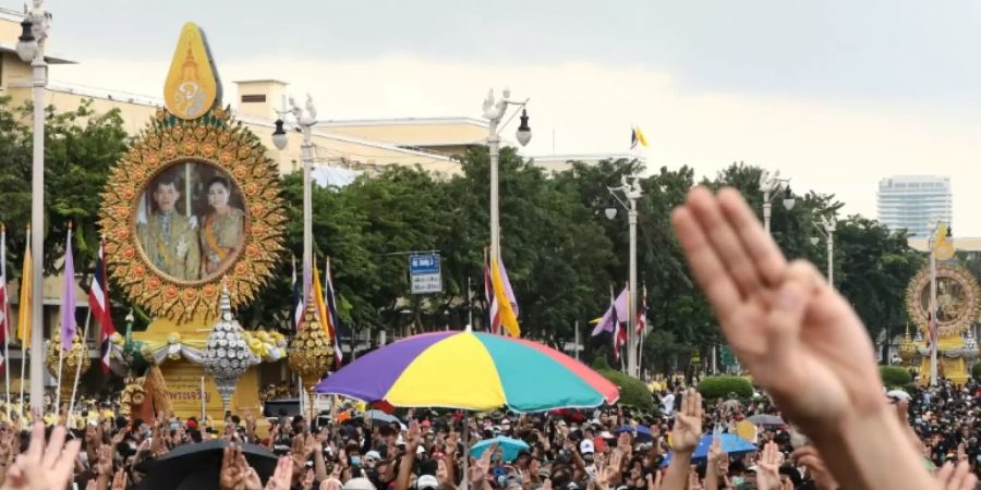 Demonstranten in Bangkok