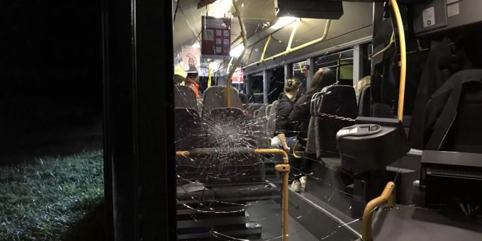 Die Frontscheibe wurde beschädigt Schaffhausen
