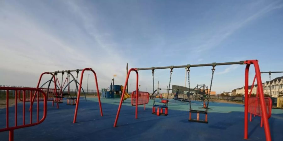 Abgesperrter Kinderspielplatz