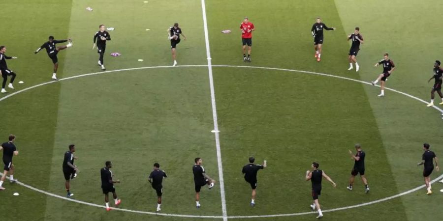 Abschlusstraining der Bayern im Estadio da Luz. Foto: Manu Fernandez/Pool AP/dpa