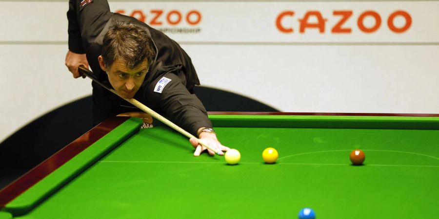 Ronnie O'Sullivan gewann sein Auftaktmatch gegen Pang Junxu.