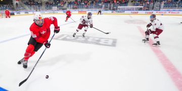 Schweiz Lettland U18-Eishockey-WM