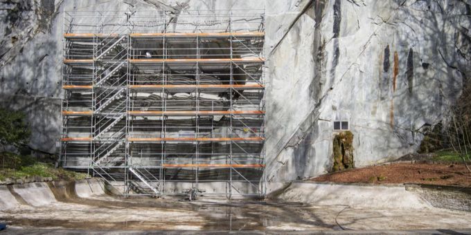 Das Löwendenkmal wird aktuell renoviert. Löwendenkmal