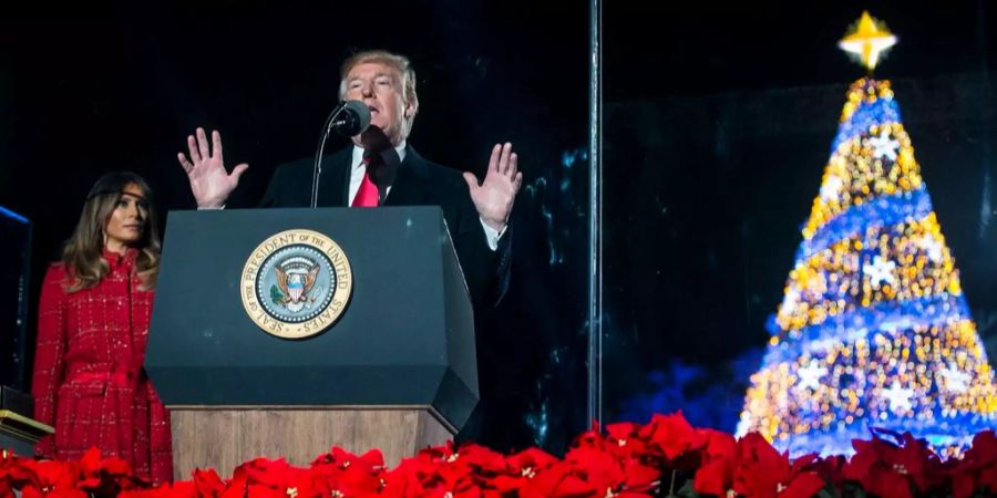 Melania Trumps Weihnachtswunsch: «Ich habe Santa (Claus) um Weihnachtsfrieden für die Welt gebeten, um Gesundheit, Liebe und Freundlichkeit.»