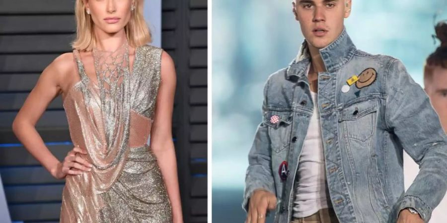 Hailey Baldwin und Justin Bieber versuchen es gemeinsam. Fotos: PA Wire/Notimex/ Foto: -