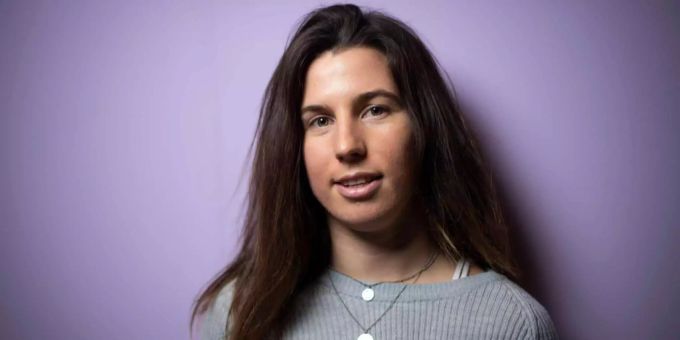 Die Schweizer Snowboard Slopestyle Fahrerin Celia Petrig. Celia Petrig