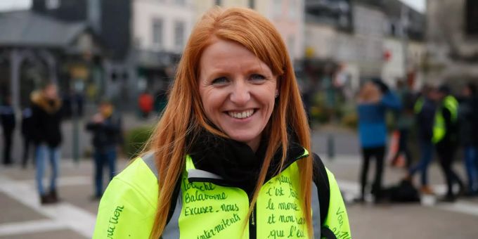 Ingrid Levavasseur, eine der führenden Persönlichkeiten der Proteste der «Gelbwesten» in Frankreich. "Gelbwesten" - Ingrid Levavasseur
