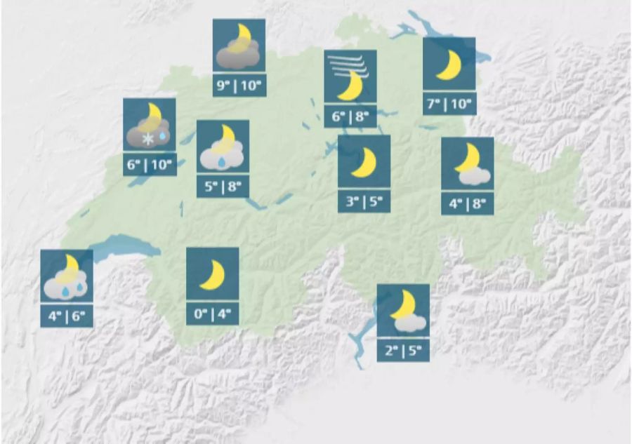 In der Nacht und am Neujahrstag sinken die Temperaturen.