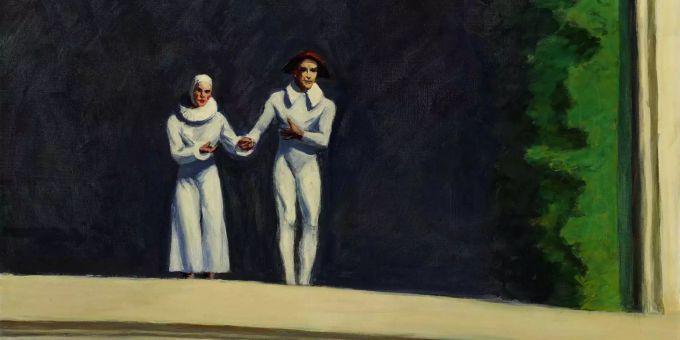 Dieses Gemälde von Edward Hopper wird versteigert und könnte bis zu 18 Millionen Franken einbrigen. Das Gemälde two comedians von Edward Hopper