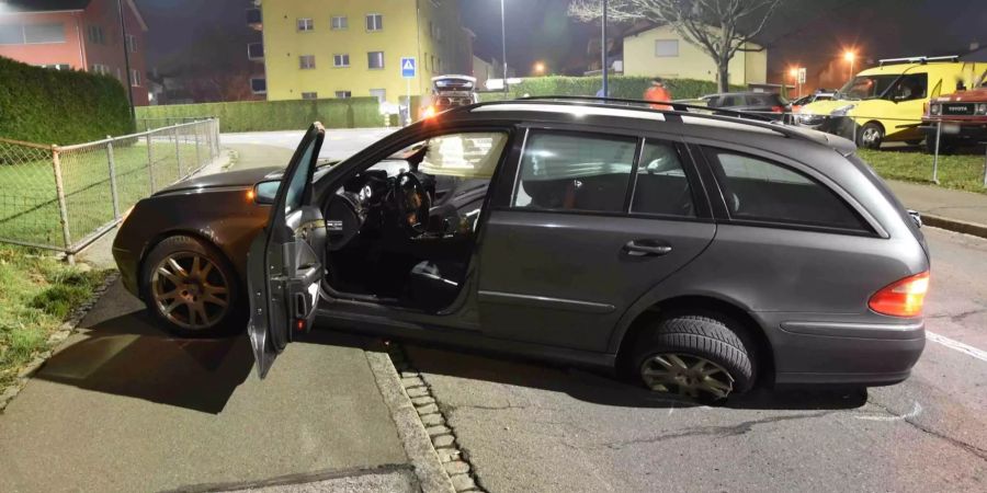 Das Fluchtauto der Einbrecher aus St. Gallen.