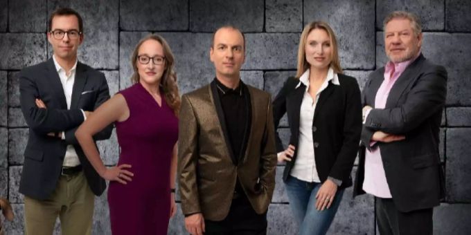 Die Investoren von «Die Höhle der Löwen»: Tobias Reichmuth, Bettina Hein, Roland Brack, Anja Graf, Jürg Marquard (v. l.). Jürg Marquard