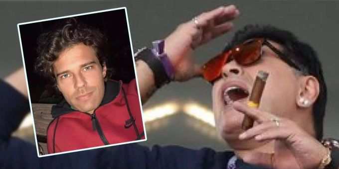 Mit einem Instagram-Posting teilt Vujo Gavric gegen Maradona aus. Mit einem Instagram-Posting teilt Vujo Gavric gegen Maradona aus.