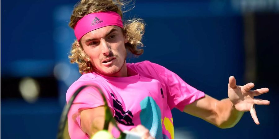 Stefanos Tsitsipas im Toronto-Final gegen Rafael Nadal.