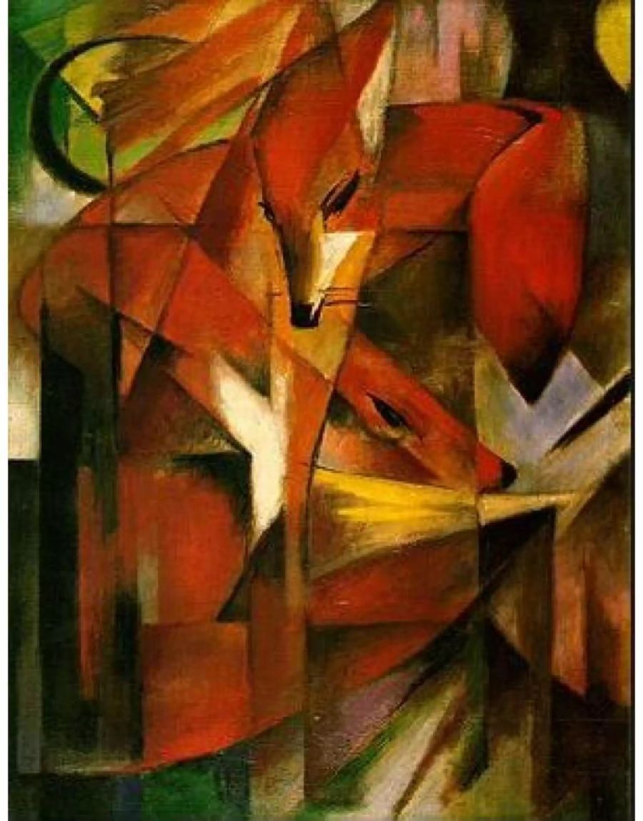 Das umstrittene Gemälde von Franz Marc: «Füchse».