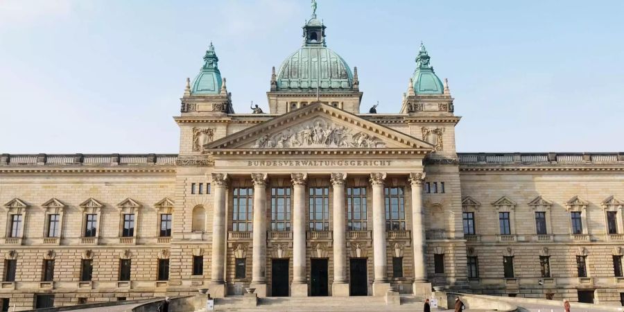 Das Portal des Bundesverwaltungsgerichtes in Leipzig.