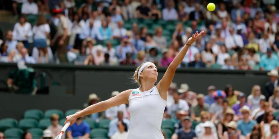 Timea Bascinszky unterliegt der Chinesin Wang Qiang in drei Sätzen (Archiv).