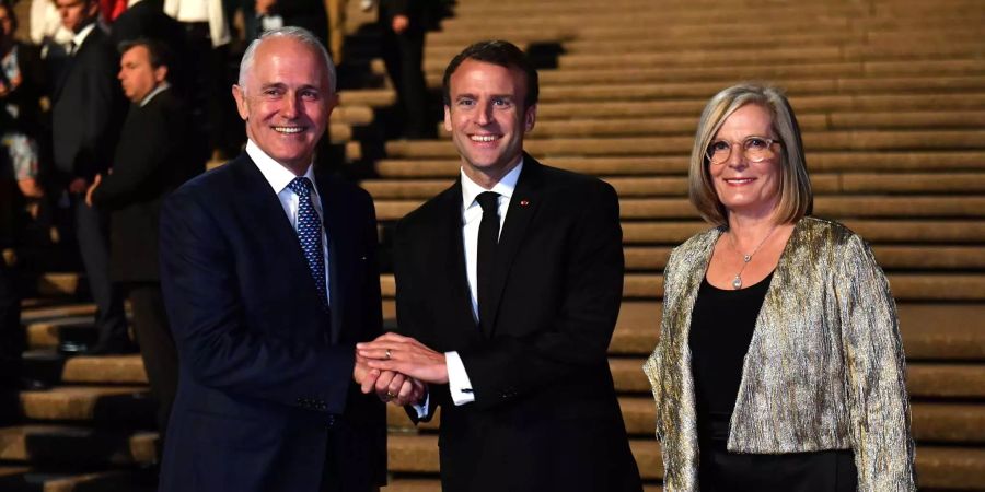 Emmanuel Macron bezeichnete Lucy Turnbull, Ehefrau des australischen Premierministers Macolm Turnbull, als «köstlich».