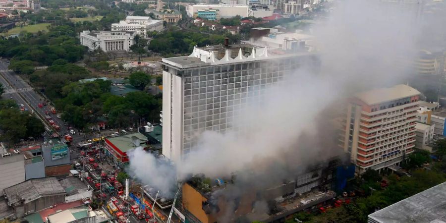 Das Manila Pavilion Hotel und Casino in der philippinischen Hauptstadt.