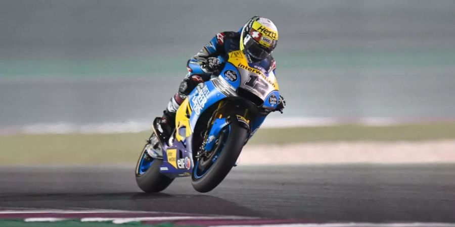 Tom Lüthi bei seinem ersten Rennen in der MotoGP-Klasse.