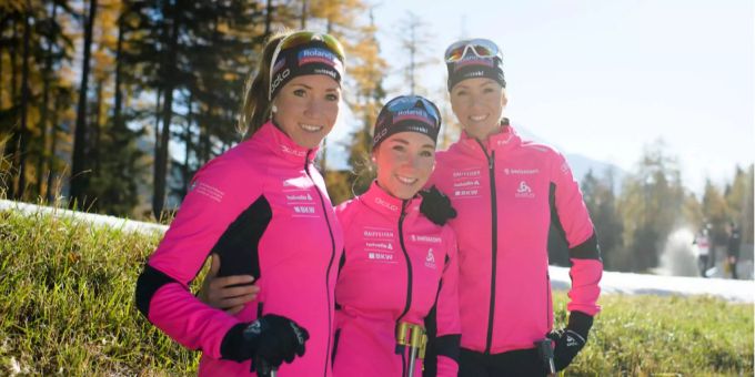 Biathlon-Familie Gasparin. Biathlon-Familie Gasparin.