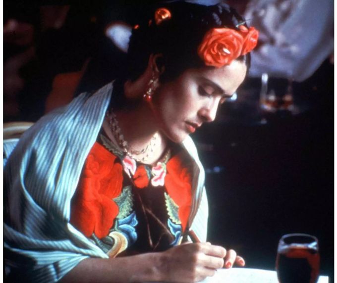 Salma Hayek im Film «Frida» von Produzent Harvey Weinstein. Sie wurde für ihre Rolle als Frida Kahlo für den Oscar nominiert. Salma Hayek Harvey Weinstein