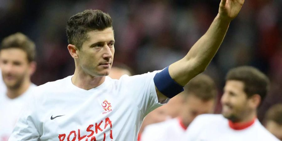 Polens Superstar Robert Lewandowski wird an der WM ganz sicher für Polen auflaufen.