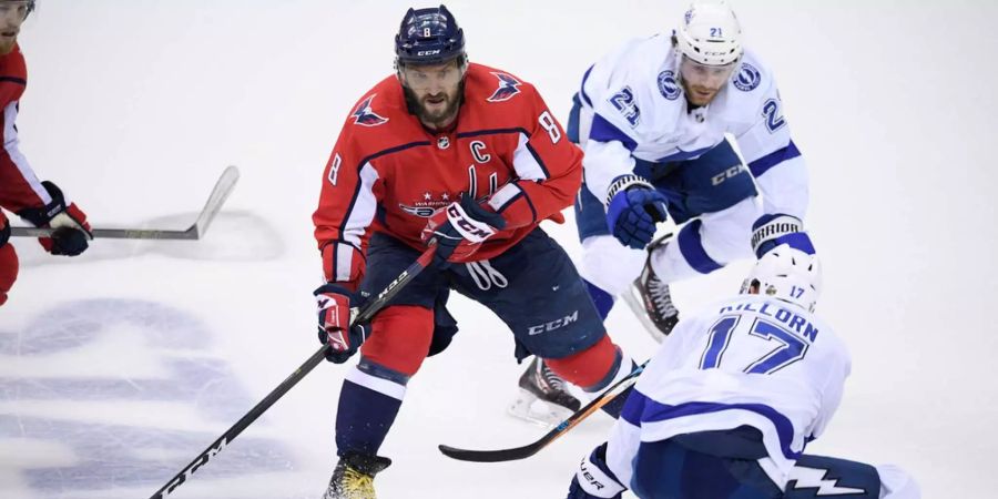 Tampa Bay Lightning weiss, welchen Spieler sie stoppen müssen: Alexander Ovechkin ist Captain der Washington Capitals und einer der absoluten Superstars der NHL.