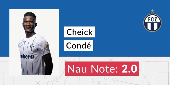 Die Nau.ch-Note für Cheick Conde vom FCZ. fcz