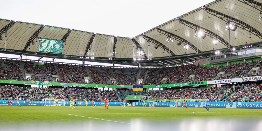 Der VfL Wolfsburg will auch in der Energiekrise seine Lichtshow bei den Heimspielen  beibehalten.