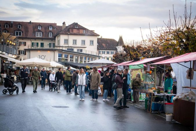 Der See Quai in Rapperswil bot eine wundervolle Kulisse für das Käsefest.
