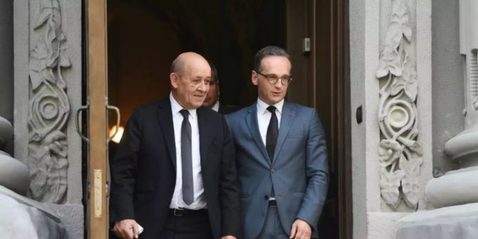 Maas (re.) und Le Drian Maas (re.) und Le Drian
