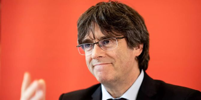 Diskussionsrunde mit Puigdemont