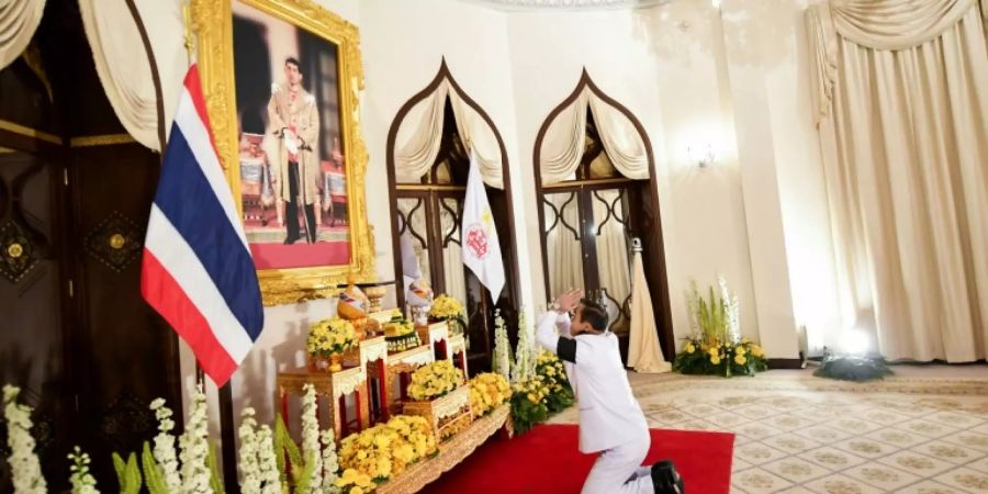 Prayut Chan-O-Cha im Regierungssitz in Bangkok