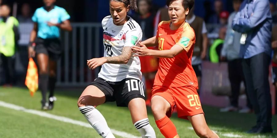 Ausfall auf unbestimmte Zeit: Spielmacherin Dszenifer Marozsan zog sich im WM-Auftaktspiel von Deutschland gegen China (1:0) einen Bruch des mittleren Zehs am linken Fuss zu