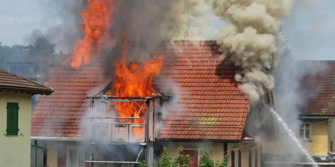 Brand eines Wohnhauses in Ebikon.