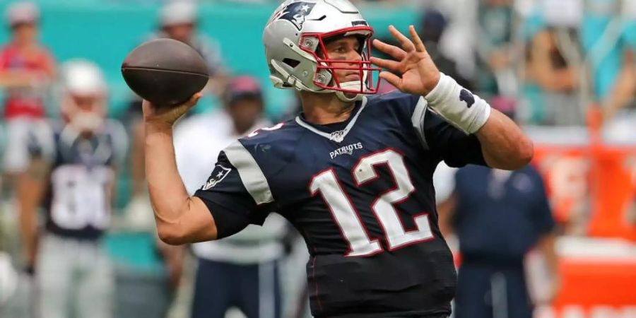 Quarterback Tom Brady führte die New England Patriots zum zweiten Sieg. Foto: David Santiago/TNS via ZUMA Wire