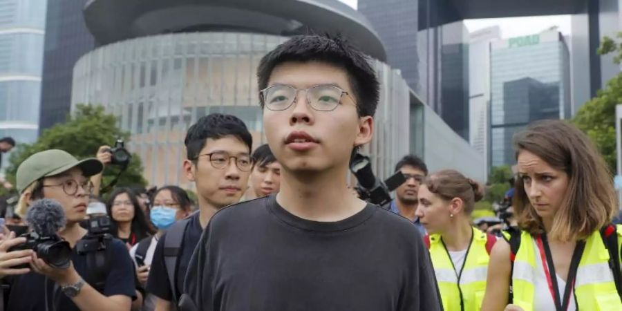 Joshua Wong ist einer der führenden Köpfe der Demokratiebewegung in Hongkong. Foto: Kin Cheung/AP