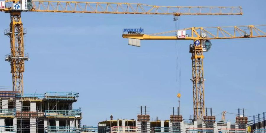 In den grössten deutschen Städten wird immer mehr gebaut. Foto: Christian Charisius