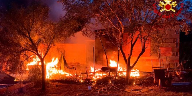 Waldbrand auf Sardinien