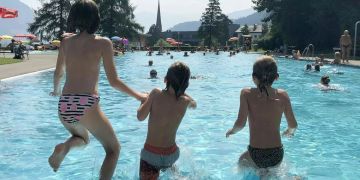 Das Freibad an der Aare Solothurn schliesst seine Saison ab.