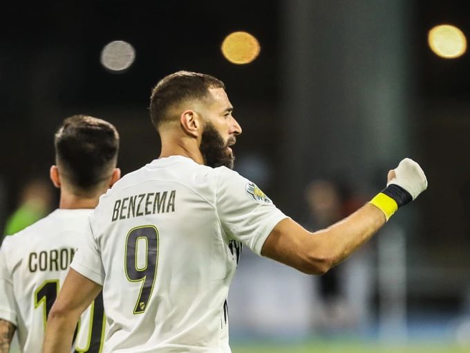Zwischen Karim Benzema und Trainer Santo gibt es Stress. (Archivbild) Karim Benzema Al-Ittihad.