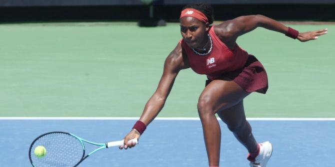 Coco Gauff in Aktion